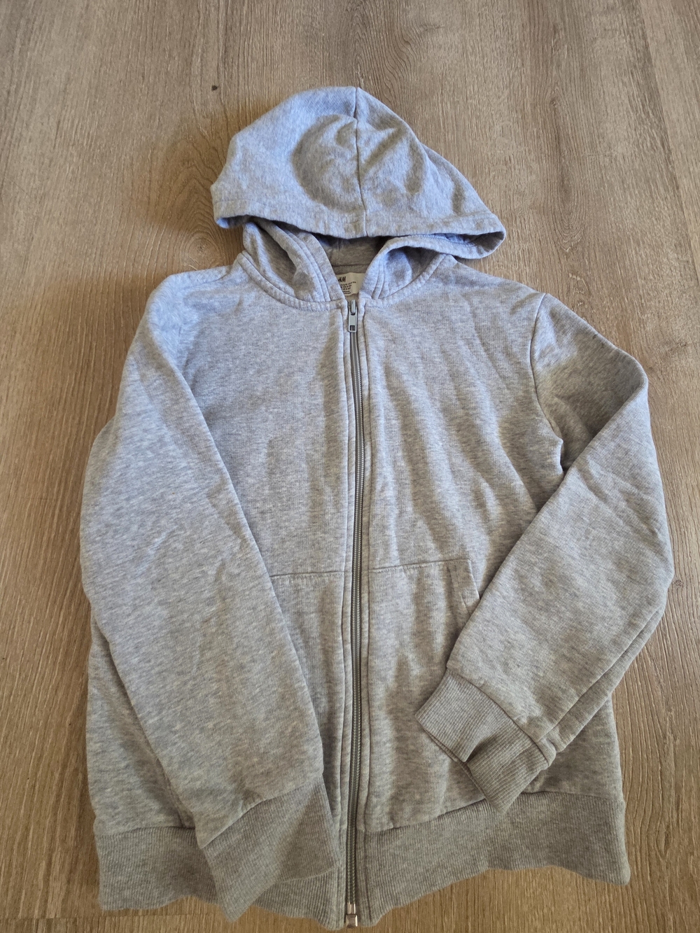 H&M Light Gray Hooded Zip Sweatshirt - Picture 3 of 4